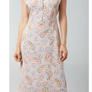 Woman’s Lucky Brand Shirt Dress Collar Business Casual Side Slit Sz 1X NWOT